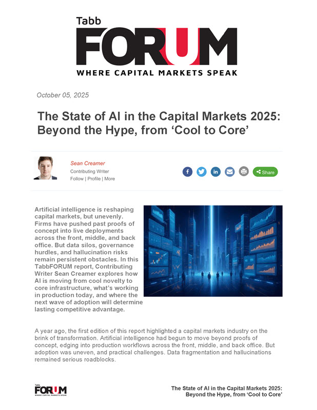 poster image for The State of AI in the Capital Markets