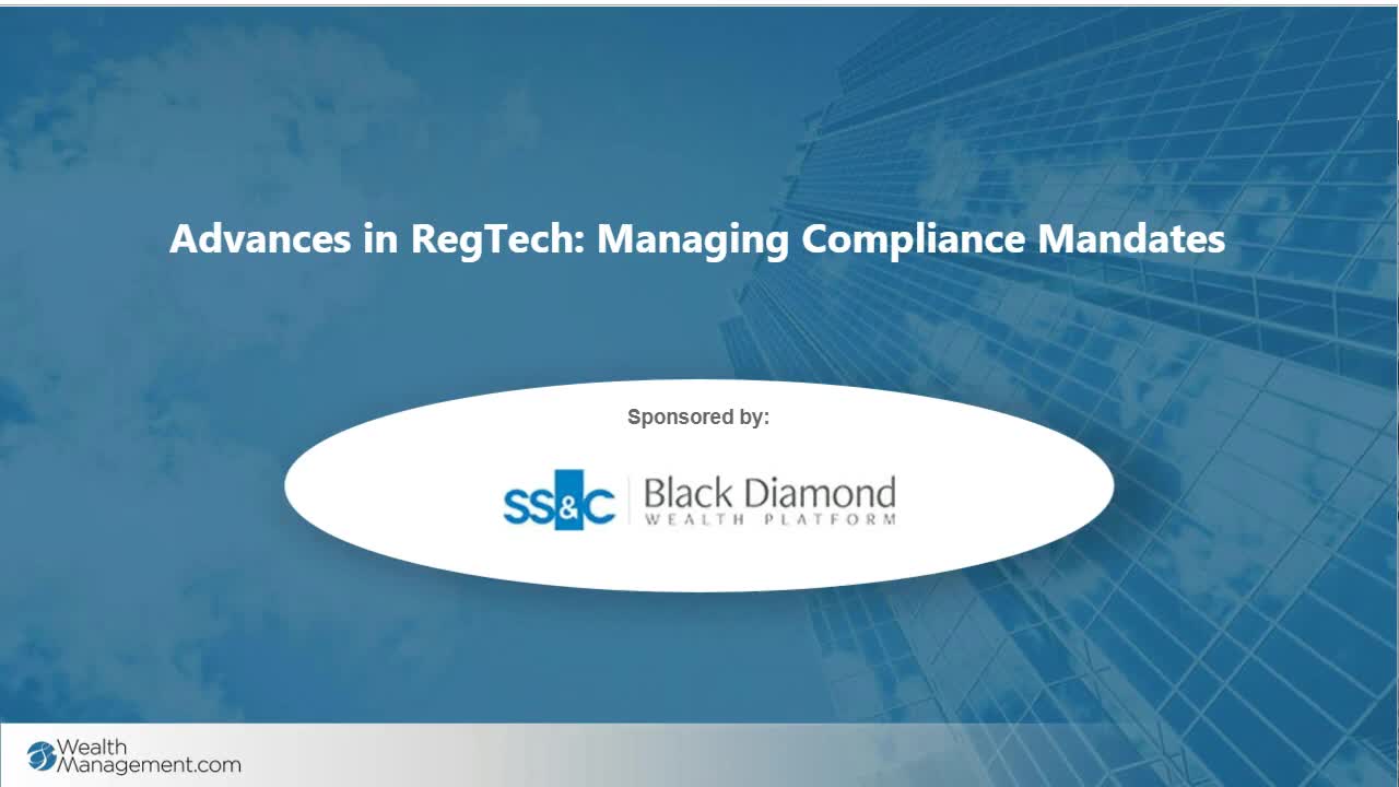 poster image for Advances in RegTech: Managing Compliance Mandates 