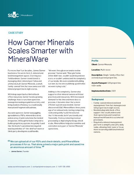 poster image for <p>Garner Minerals</p>